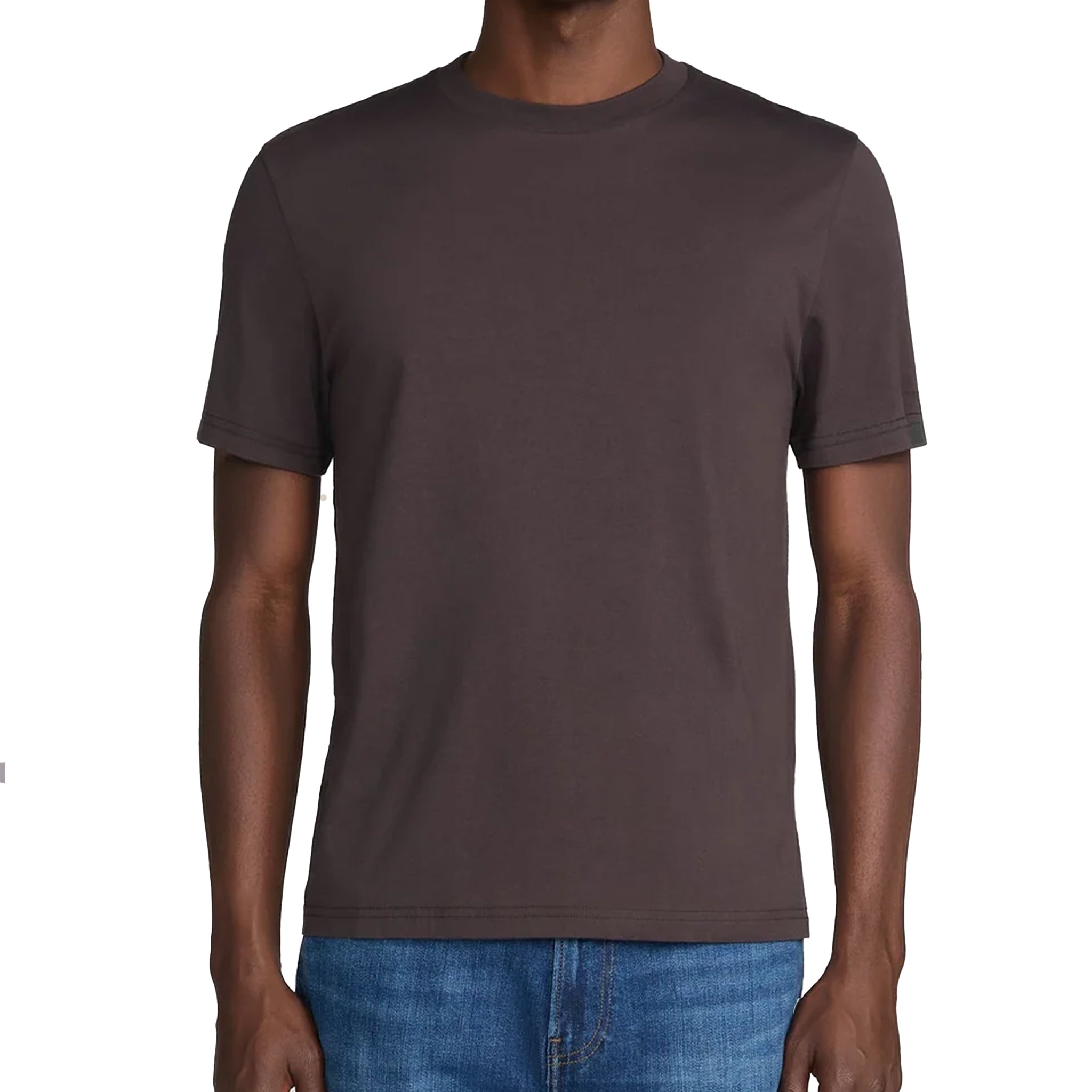 FRAME S/s light Cotton tee Dark Brown