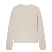 FRAME Waffle textured sweater Ecru