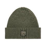 Maison Kitsuné Fox head beanie Green