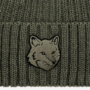 Maison Kitsuné Fox head beanie Green