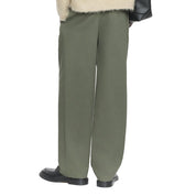 Maison Kitsuné Relaxed pleated pants Khaki
