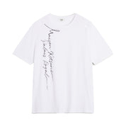 Maison Kitsuné Poetic script light regular tee White