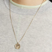 Maison Kitsuné Profile fox medallion necklace Gold