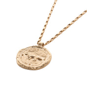 Maison Kitsuné Profile fox medallion necklace Gold