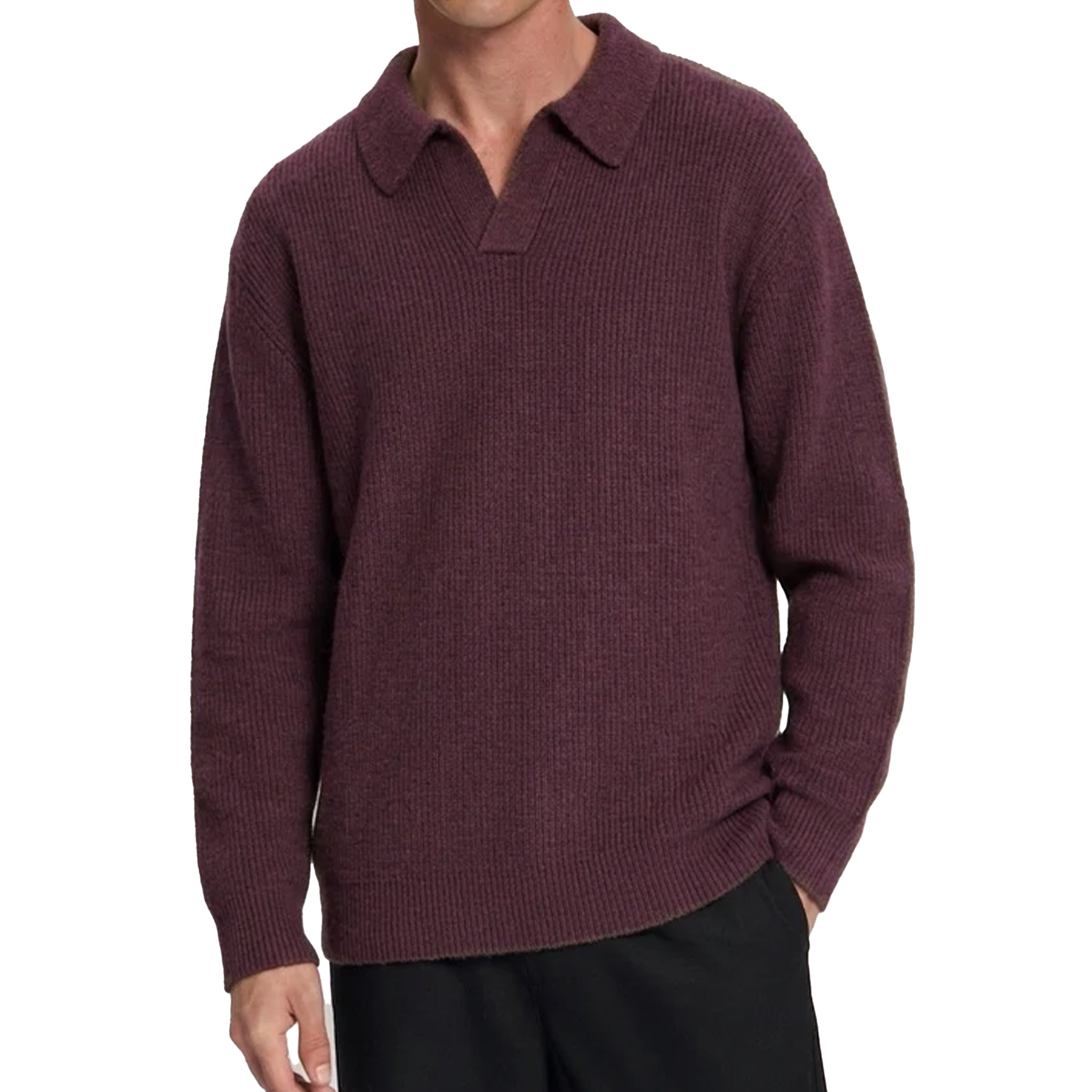 Law Of The Sea Ares knitted polo Raspberry