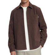 Law Of The Sea Niven twill overshirt Brown