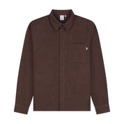 Law Of The Sea Niven twill overshirt Brown