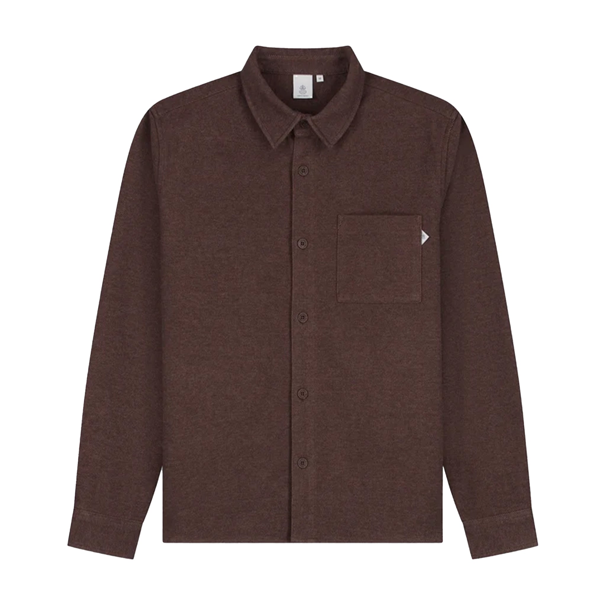 Law Of The Sea Niven twill overshirt Brown
