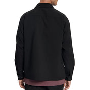 Law Of The Sea Skald structured cotton shirt Black