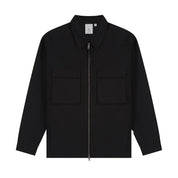 Law Of The Sea Skald structured cotton shirt Black