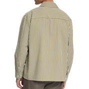 Law Of The Sea Starboard yarn dyed striped shirt Beech 823