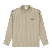 Law Of The Sea Starboard yarn dyed striped shirt Beech 823