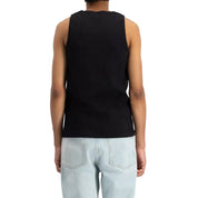 Law Of The Sea Loop ribbed tanktop Black
