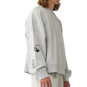 New Amsterdam Surf Association Knocked crewneck Grey Mel