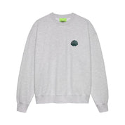 New Amsterdam Surf Association Logo crewneck Ash/bottle green