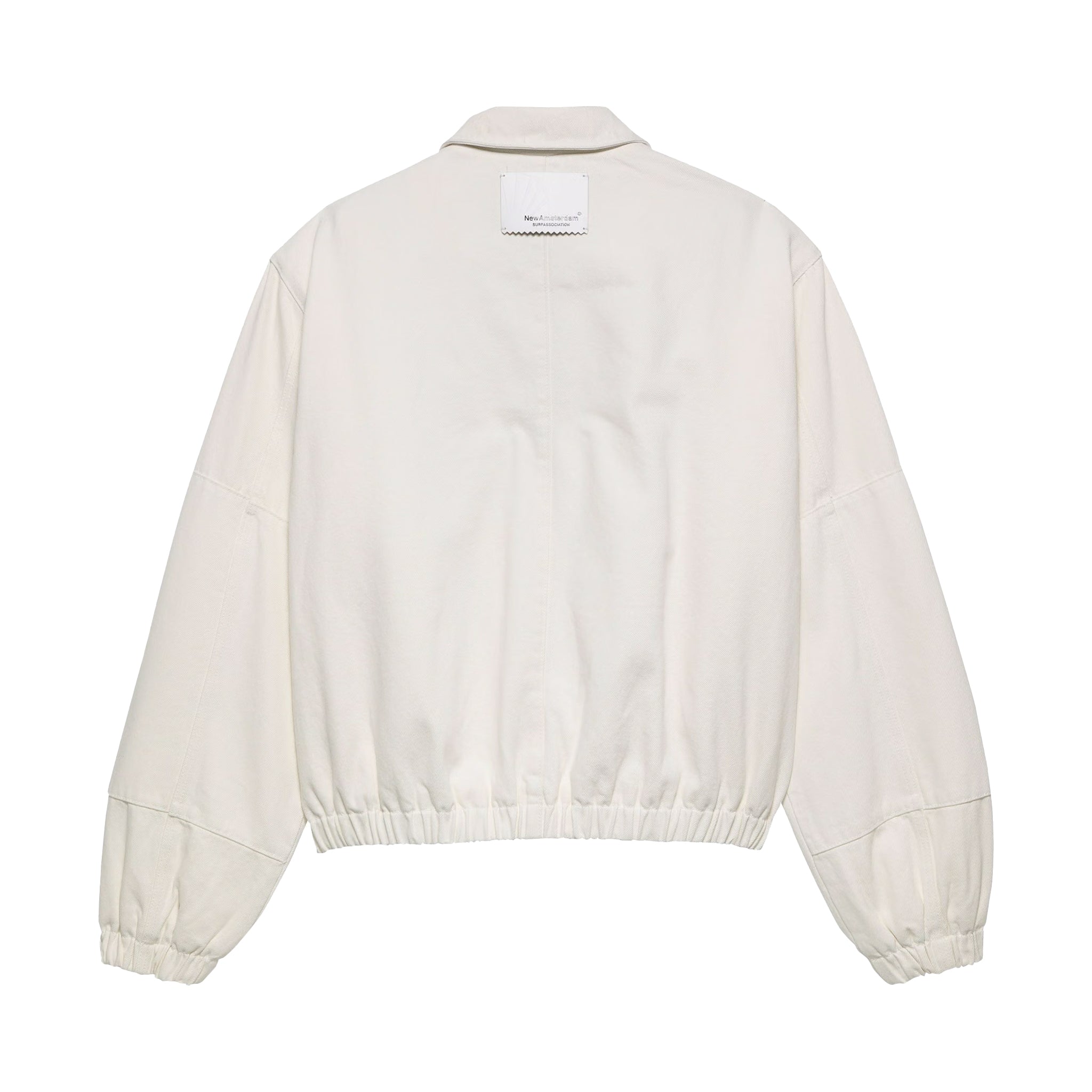 New Amsterdam Surf Association Denim padded jacket Off White