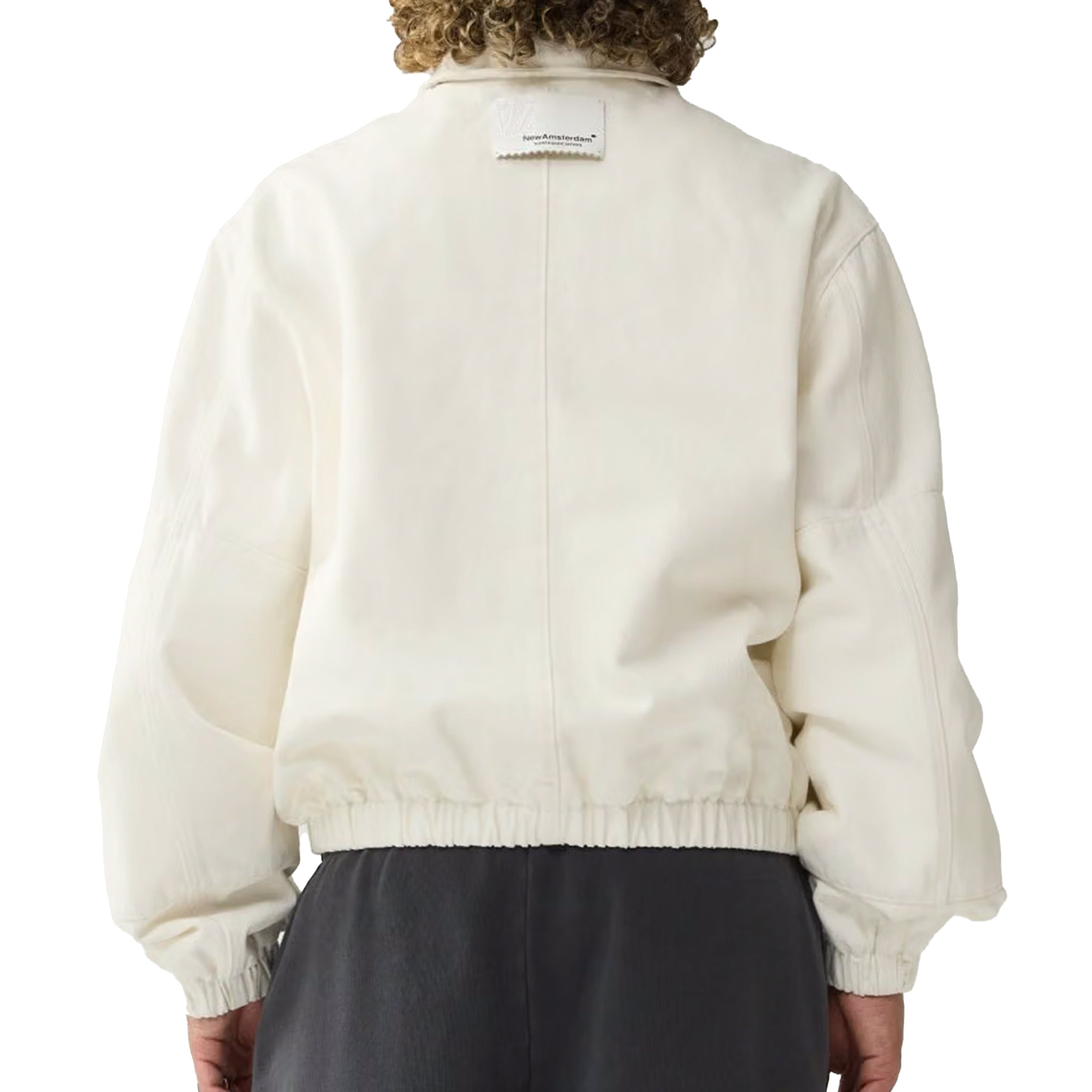 New Amsterdam Surf Association Denim padded jacket Off White