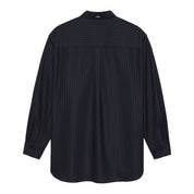 New Amsterdam Surf Association Wool oversized button-up Navy