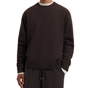 OLAF Essential knitted crewneck Chocolate