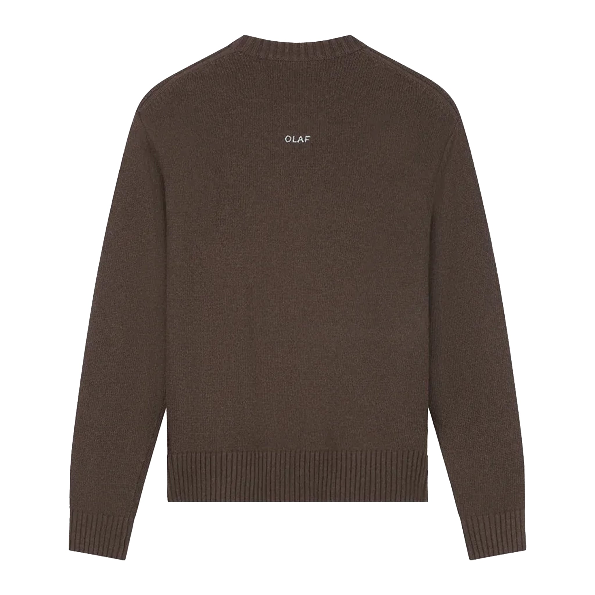 OLAF Essential knitted crewneck Chocolate