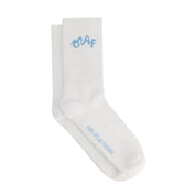 OLAF Monogram logo socks White