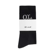OLAF Western logo socks Black
