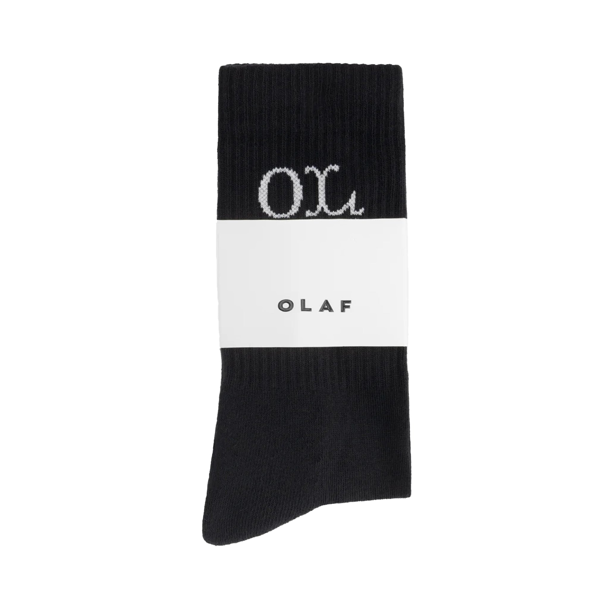 OLAF Western logo socks Black