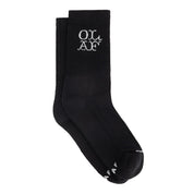 OLAF Western logo socks Black